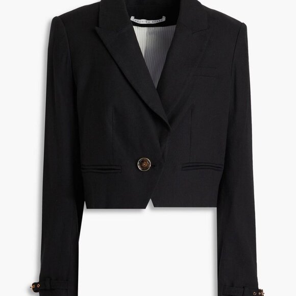 Veronica Beard Jackets & Blazers - Veronica Beard girard cropped linen-blend blazer